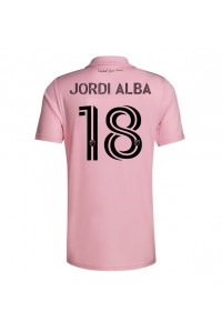 Inter Miami Jordi Alba #18 Jalkapallovaatteet Kotipaita 2023-24 Lyhythihainen